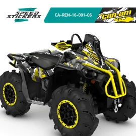 CAN AM RENEGADE X MR GEOMETRIC LIPDUKAI YELLOW/GREY