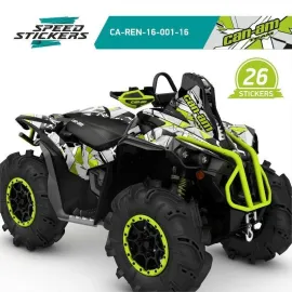CAN AM RENEGADE X MR GEOMETRIC LIPDUKAI GREEN/WHITE