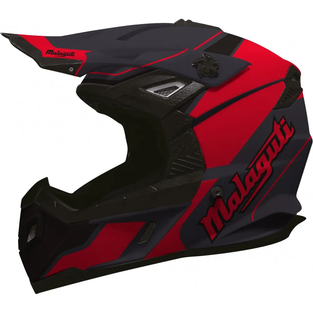 ŠALMAS MALAGUTI OFFROAD XP-20 JUODAS/ RAUDONAS