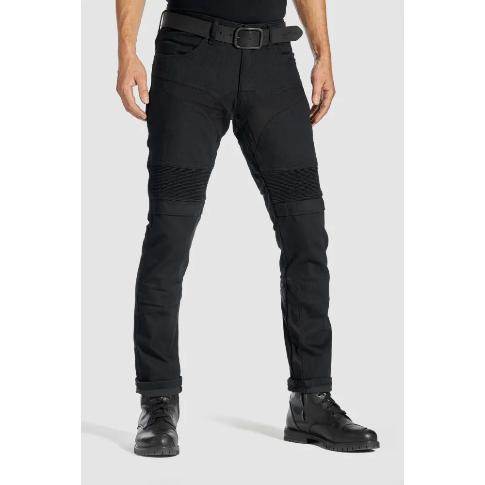 MOTO DŽINSAI PANDO MOTO KARLDO SLIM CORDURA VYRAMS JUODI
