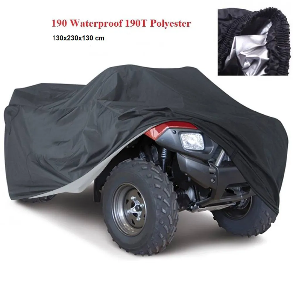 ATV cover black silver sizes XXXL POK-01