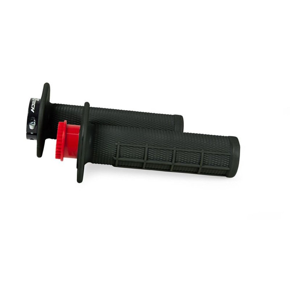 RTECH BETA MOTOCIKLŲ GUMINĖS RANKENĖLĖS LOCK-ON JUODOS