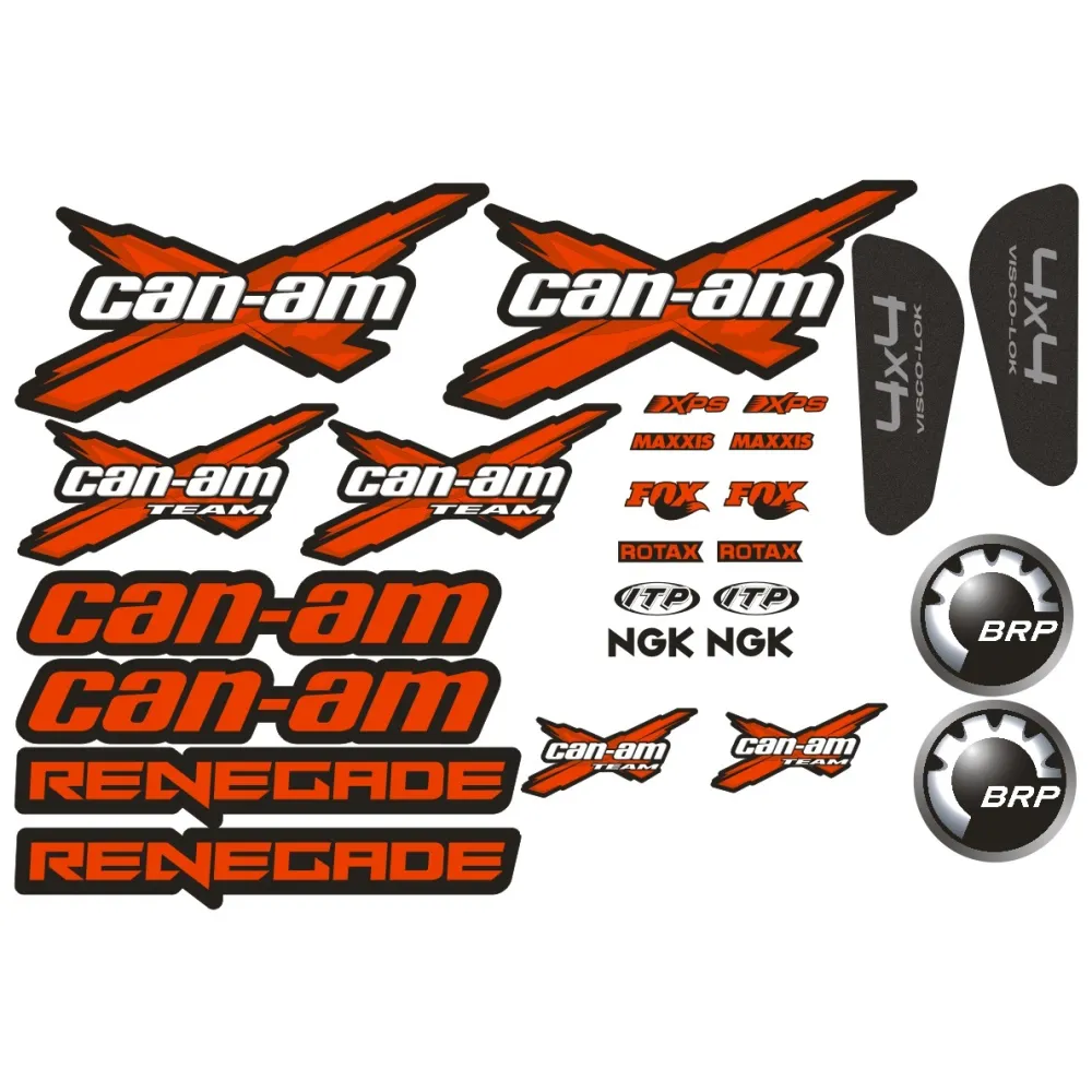 CAN-AM RENEGADE LIPDUKŲ RINKINYS RAUDONA SPALVA
