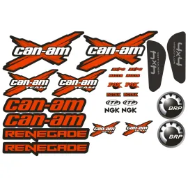 CAN-AM RENEGADE LIPDUKŲ RINKINYS RAUDONA SPALVA