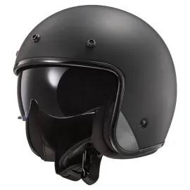 ŠALMAS LS2 OF601 BOB II SOLID – MATINIS JUODAS