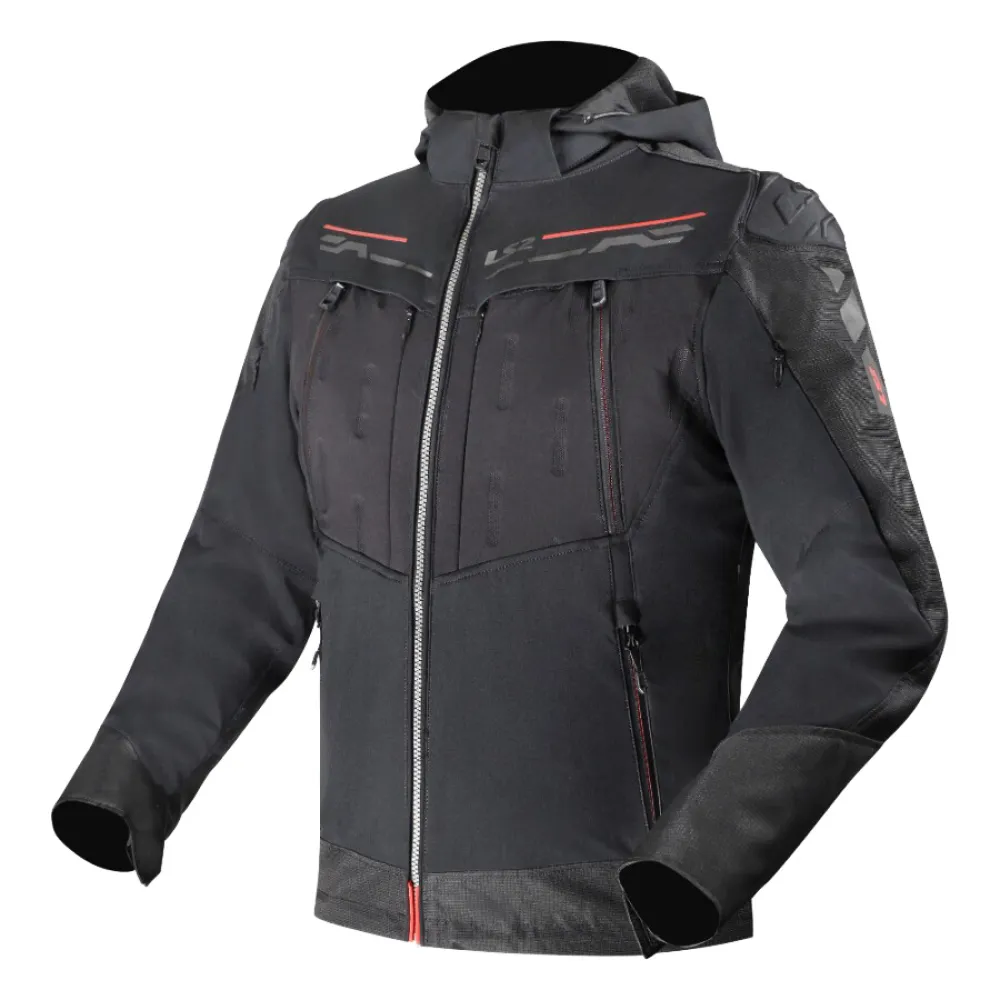 STRIUKĖ LS2 ZIRCONIUM EVO VYRAMS – JUODA / RAUDONA