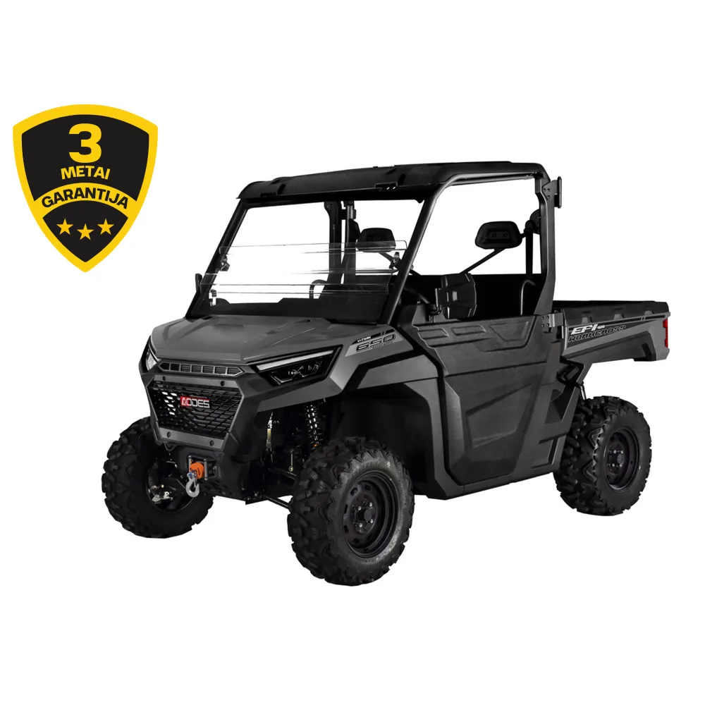AODES WORKCROSS 650-3 EPS MOTOVISUREIGIS Tamsiai pilkas