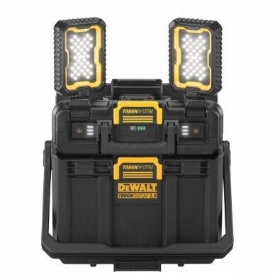 DeWALT Tough-Box 2.0 COMPACT aukšta dėžė + prožektorius DWST08061-1