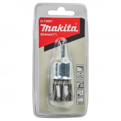 Makita pintos vielos šepetys kūgio formos 24 mm D-73857 2