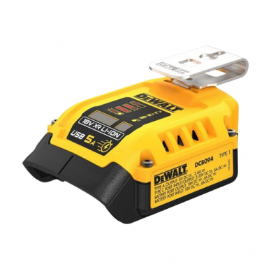 Adapteris krovikliui DeWalt DCB094K; 18 V 1