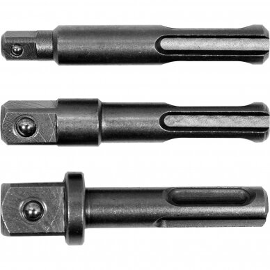 Adapterių rinkinys Yato YT-04686; SDS-PLUS 1/4'', 3/8'', 1/2''