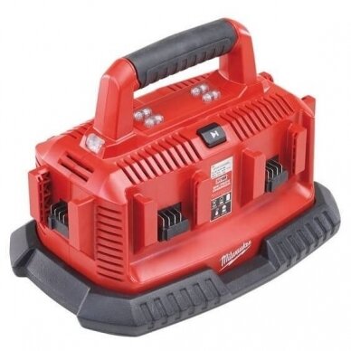 6-ių vietų akumuliatorių įkroviklis MILWAUKEE M1418 C6