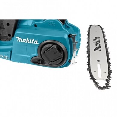 Akumuliatorinis grandininis pjūklas MAKITA DUC353Z 2x18 V; 35 cm juosta;  4