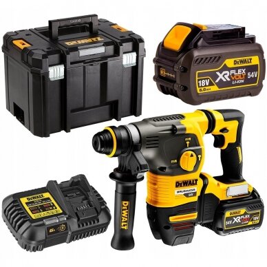 Akumuliatorinis perforatorius DeWalt DCH323T2; 54 V; 2x6,0 Ah akum.