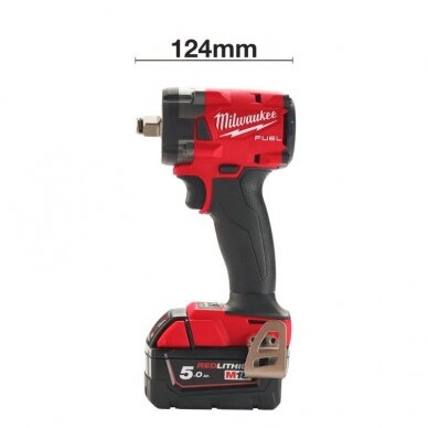 Akumuliatorinis smūginis veržliasukis MILWAUKEE M18 FIW2F12-502X 18 V 2x5,0 Ah akum. 2