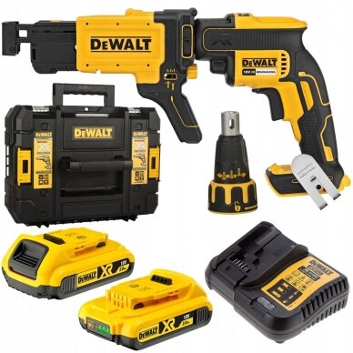 Akumuliatorinis suktuvas DCF620D2K 18V 2x2,0Ah BL, DeWalt