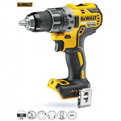 Akumuliatorinių įrankių komplektas DeWalt DCK2020P2T, 18V, 2x5Ah 1