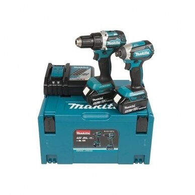 Akumuliatorinių įrankių komplektas Makita DLX2189TJ 18V 2x5.0Ah