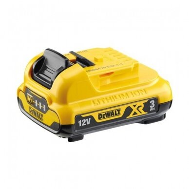 Akumuliatorius DeWalt DCB124; 12 V; 3,0 Ah; Li-ion