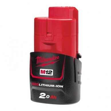 Akumuliatorius MILWAUKEE M12 B2 12,0 V 2,0 Ah