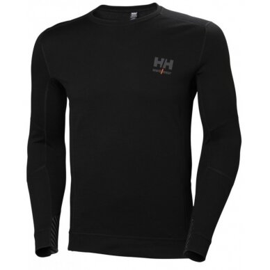 Apatiniai marškinėliai LIFA MERINO CREWNECK, juoda 2XL, Helly Hansen Workwear