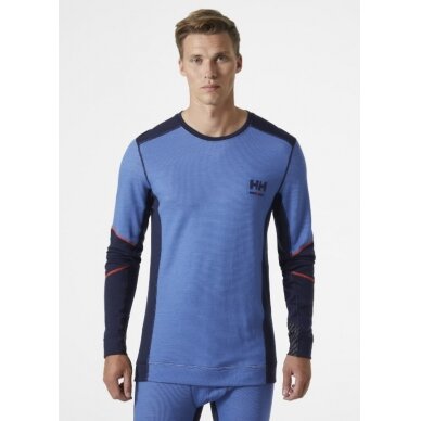 Apatiniai marškinėliai Lifa Merino Crewneck, šviesiai mėlyna L, Helly Hansen WorkWear 1