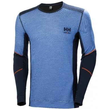 Apatiniai marškinėliai Lifa Merino Crewneck, šviesiai mėlyna L, Helly Hansen WorkWear