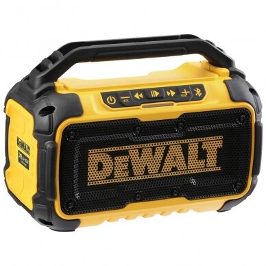 Bluetooth® garso kolonėlė DeWalt DCR011-XJ; 10,8/18/54 V (be akumuliatoriaus ir pakrovėjo)