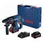 BOSCH GBH 180-LI Akumuliatorinis perforatorius 2,0 J; SDS-plus; 18 V; 2x4,0 Ah.