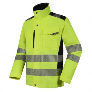 Darbinis švarkas Uranus DS135G, Hi-Vis CL2,  geltona 2XL, Pesso