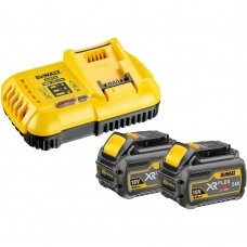 DCB118T2 DeWALT FLEXVOLT 54V baterijų ir kroviklio rinkinys (2x6.0 Ah)