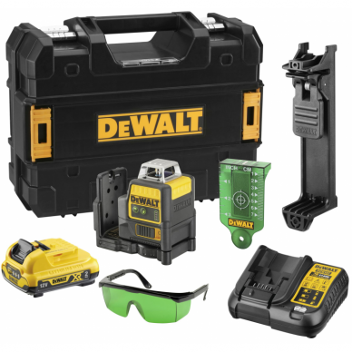 DCE0811D1G DeWALT dviejų linijų lazerinis nivelyras