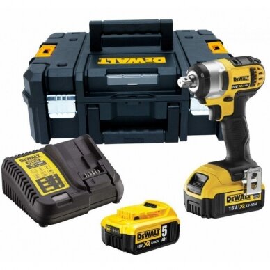 DCF880P2 DeWALT 18V smūginis veržliasukis (2x5.0 Ah)