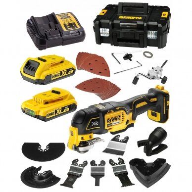 DCS356D2 DeWALT 18V daugiafunkcinis įrankis (2x2.0 Ah)