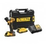 DeWALT DCF840D2T Smūginis suktuvas 18V; 2x2.0 Ah