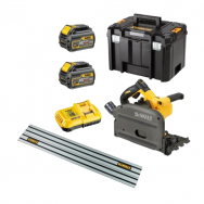 DeWALT DCS520T2R FLEXVOLT įleidžiamas pjūklas 2x6 Ah + liniuotė