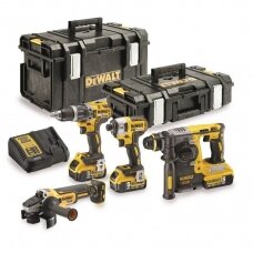 DeWALT DCK422P3 Įrankių rinkinys (DCG405 + DCH273 + DCD796 + DCF887); 18 V; 3x5,0 Ah