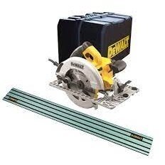 DEWALT 1600W 190mm diskinis pjūklas + 150cm lyniuotė. DWE576K + DWS5022