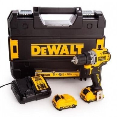 DeWALT DCD701D2 Suktuvas-gręžtuvas 12V; 2x2.0Ah