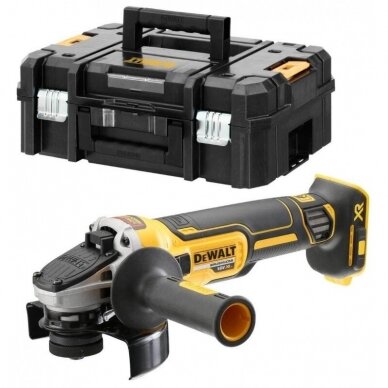 DeWALT DCG406NT Kampinis šlifuoklis; 18V: 125mm (be akumuliatoriaus ir pakrovėjo)