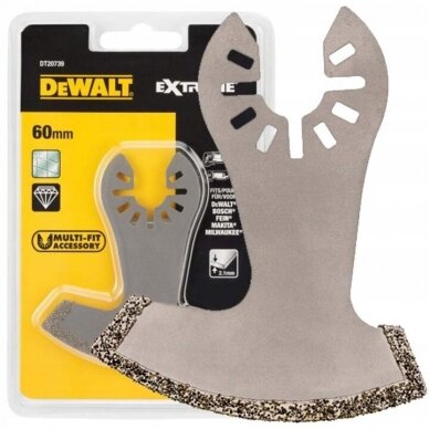 DeWALT deimantinis pjūklelis plytelėms 75x60 mm Multitool DT20739-QZ