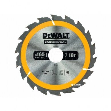 DeWALT diskas medienai 165x30mm DT1936