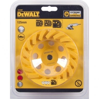 DeWALT DT3797 Deimantinis šlifavimo diskas TURBO; 125mm