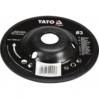 Diskas freza d-125mm nr.3 Yato YT-59170