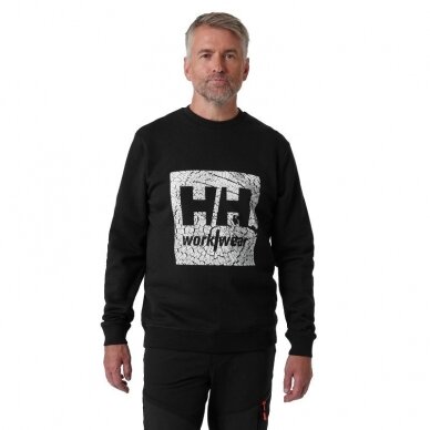 Džemperis HELLY HANSEN Graphic Sweatshirt, juodas, XL 2