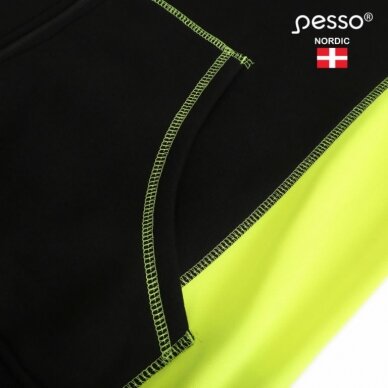 Džemperis Jersey_HV, juoda/geltona 2XL, Pesso 6