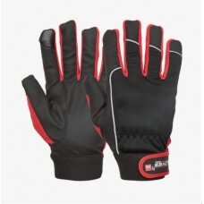 Gloves, Red Comfort, black/red 10, GlovesPro