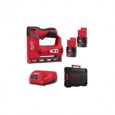 Kabių pistoletas Milwaukee M12 BST-202X; 12 V; 2x2,0 Ah akum.