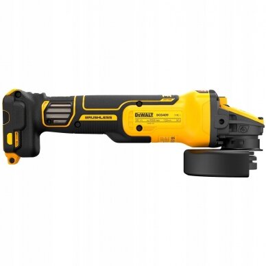 Kampinis šlifuoklis DeWalt DCG409H2T-QW; 18 V; 2x5,0 Ah akum. 3