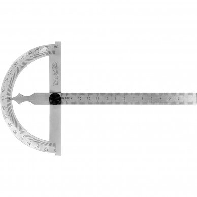 Kampo matuoklis / matlankis su liniuote 150x120 mm Yato YT-72140